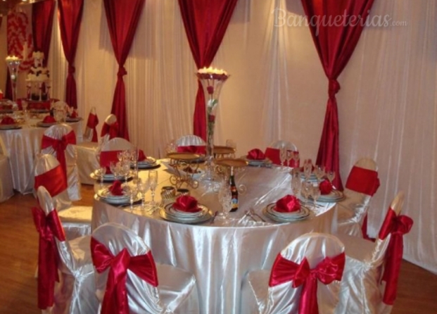 Decoración salón bodas.