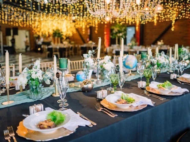 Matrimonio en country club temuco junto a una de nuestras clientas ilumina banqueteria