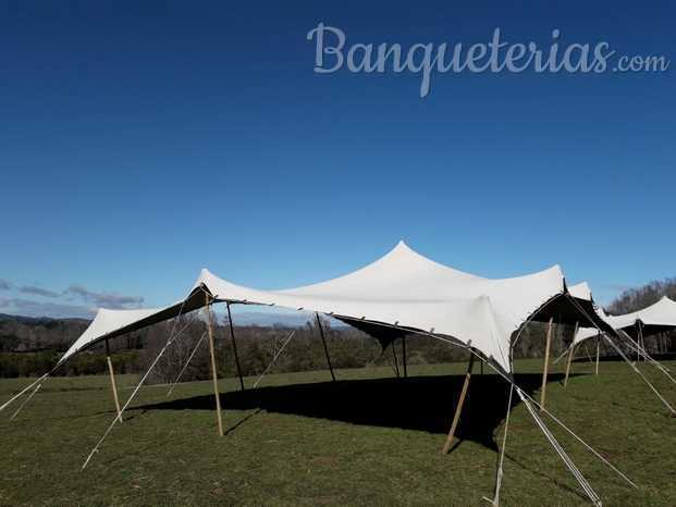 Carpa elevada, 15X10 mts, 150 mts2