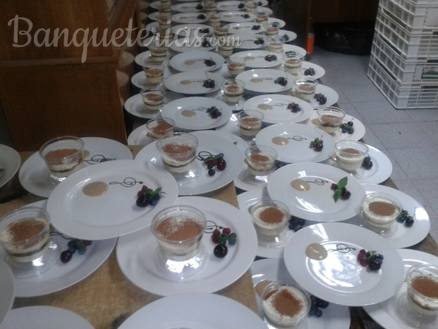 Postre para eventos y banqueteros