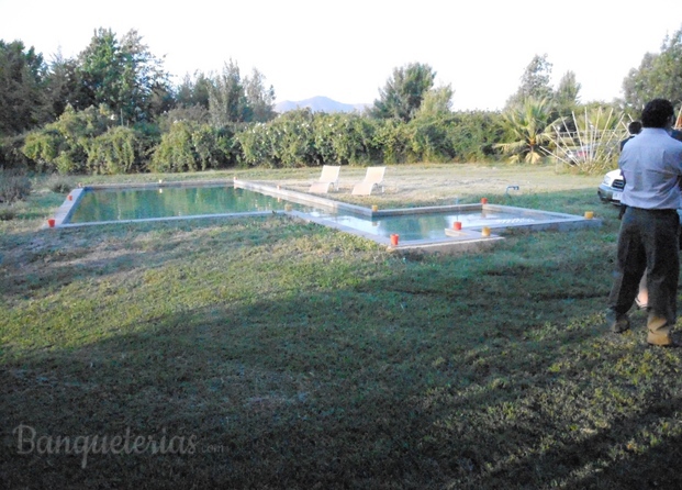 Piscina revestida en pied