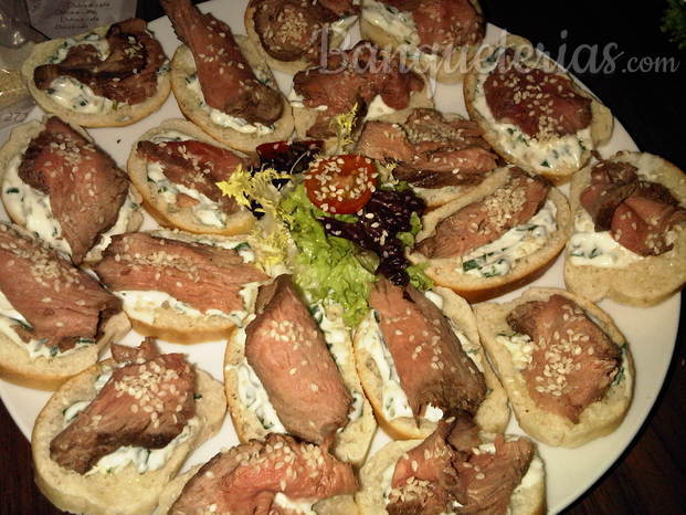 Crostinis de roast beef