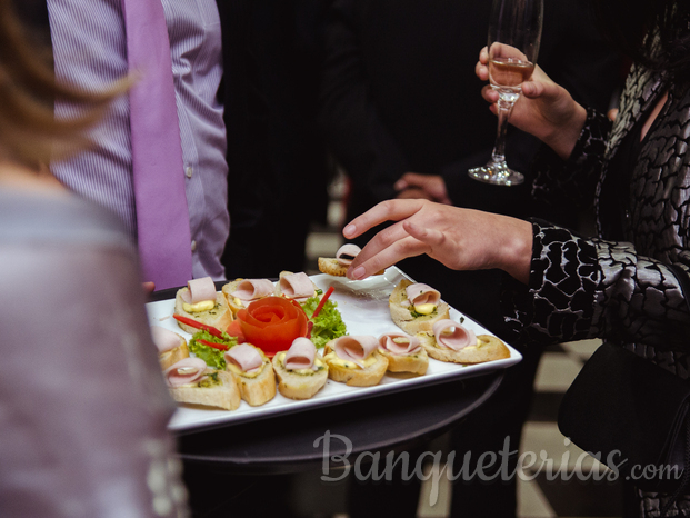 Crostinni con jamón de pavo en dressing al tomillo